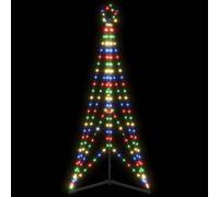 vidaXL LED Christmas Tree 363 LEDs Colorful 182 cm