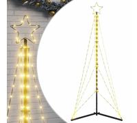 vidaXL LED Christmas Tree 363 LEDs Warm White 182 cm waterfall Xmas tree light