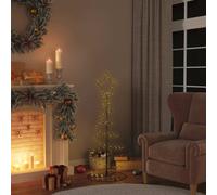 (black) vidaXL Christmas Tree Light Christmas Decoration Hanging Fairy Light Cone