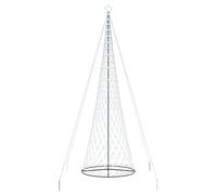 vidaXL LED Christmas Tree Cool White 160 x 160 x 500 cm Metal, Modern Living Room, Durable Holiday Lighting, Festive String Lights, Christmas Decor, Seasonal Ambience, Tree Ornamentation