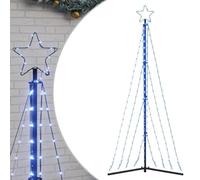 vidaXL LED Christmas Tree Lights - 339 Blue LEDs - 187 cm - Dynamic Lighting Effects - Indoor/Outdoor Holiday Decor
