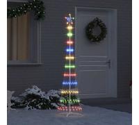 Vidaxl Led Christmas Tree Multicolour 51 X 51 X 190 Cm Metal