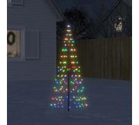 Christmas Tree Light Pre Lit Xmas LED Fairy Light on Flagpole 200 LEDs vidaXL
