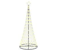 vidaXL LED Christmas Tree Warm White 100 x 100 x 250 cm Metal, Modern Living Room, Durable Holiday Lighting, Festive String Lights, Christmas Decor, Seasonal Ambience, Tree Ornamentation