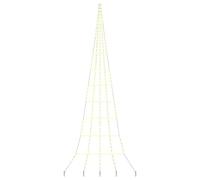 vidaXL LED Christmas Tree with 276 LEDs Warm White 511 cm Metal, Modern Living Room Decor, Durable Metal Frame, LED Tree with USB Lights, Festive Holiday Ambiance for Outdoor, Garden Display
