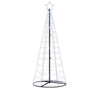 vidaXL LED Christmas Tree with 390 LEDs Cool White 250 cm Iron, Living Room, Modern Christmas LED Display, Holiday Light Tree, Seasonal Dcor, Indoor Festive String Lights, Event Lighting