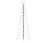 vidaXL LED Christmas Tree with 390 LEDs Cool White 250 cm Iron, Modern LED Tree Decor, Indoor Seasonal Dcor, Holiday String Lights, Energy-Efficient, Easy Assembly