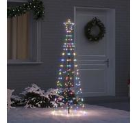 Vidaxl Led Christmas Tree With 390 Leds Multicolour 250 Cm Iron