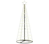 vidaXL LED Christmas Tree with 390 LEDs Warm White 250 cm Iron, Living Room, Modern Christmas LED Display, Holiday Light Tree, Seasonal Dcor, Indoor Festive String Lights, Event Lighting