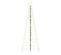 vidaXL LED Christmas Tree with 390 LEDs Warm White 250 cm Iron, Modern LED Tree Decor, Indoor Seasonal Dcor, Holiday String Lights, Energy-Efficient, Easy Assembly