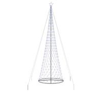 vidaXL LED Christmas Tree with 550 LEDs Blue 160 x 160 x 500 cm Metal, Modern Living Room, Durable Holiday Lighting, Festive String Lights, Christmas Decor, Seasonal Ambience, Tree Ornamentation