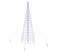 vidaXL LED Christmas Tree with 800 LEDs Blue 400 cm Iron, Modern LED Tree Decor, Indoor Seasonal Dcor, Holiday String Lights, Energy-Efficient, Easy Assembly