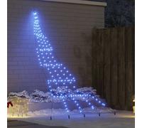Vidaxl Led Christmas Tree With Ground Spikes Blue 300 Cm Metal