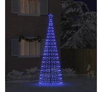 Vidaxl Led Christmas Tree With Ground Spikes Blue 400 Cm Iron