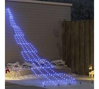 Vidaxl Led Christmas Tree With Ground Spikes Blue 500 Cm Metal