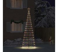 Vidaxl Led Christmas Tree With Ground Spikes Multicolour 400 Cm Iron
