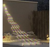 Vidaxl Led Christmas Tree With Ground Spikes Multicolour 500 Cm Metal