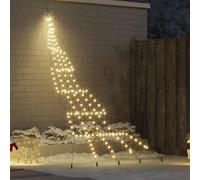 Vidaxl Led Christmas Tree With Ground Spikes Warm White 300 Cm Metal