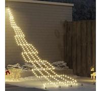 Vidaxl Led Christmas Tree With Ground Spikes Warm White 500 Cm Metal
