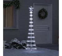 Vidaxl Led Christmas Tree With Stand Cool White 51 X 51 X 190 Cm Metal