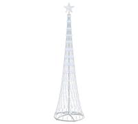 vidaXL LED Christmas Tree with Stand Cool White 70 x 70 x 250 cm Metal, Modern Living Room, Durable Holiday Lighting, Festive String Lights, Christmas Decor, Seasonal Ambience, Tree Ornamentation