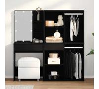 LED Dressing Table & Cabinets Engineered Wood Furniture Multi Colours vidaXL