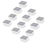vidaXL LED Inground Lights Outdoor Ground Light Garden 12 pcs 100x100x68 mm