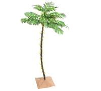 vidaXL LED Palm Tree Warm White 88 LEDs 150 cm, White