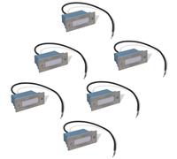 vidaXL LED Recessed Stair Lights Step Light LED Stair Light 6 pcs 44x111x56 mm