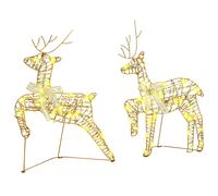 LED Reindeers with 40 LEDs 2 pcs Warm White PET
