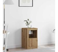 vidaXL LED Sideboard Artisan Oak 41 x 37 x 67 cm Engineered Wood