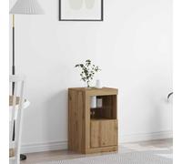 vidaXL LED Sideboard Artisan Oak 41 x 37 x 67 cm Engineered Wood