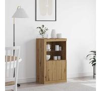 vidaXL LED Sideboard Artisan Oak 60.5 x 37 x 100 cm Engineered Wood