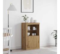 vidaXL LED Sideboard Artisan Oak 60.5 x 37 x 100 cm Engineered Wood