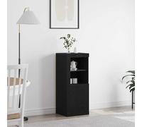 vidaXL LED Sideboard Black 41 x 37 x 100 cm Engineered Wood