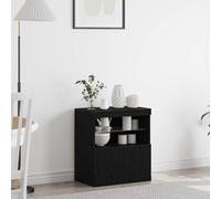 VidaXL LED Sideboard Black 60.5 X 37 X 67 Cm Engineered Wood