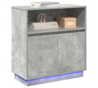 LED Sideboard with LED Strip Lights Engineered Wood Storage Home Modern vidaXL