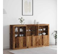 vidaXL LED Sideboard Old Wood 181.5 x 37 x 100 cm Engineered Wood
