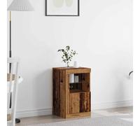 vidaXL LED Sideboard Old Wood 41 x 37 x 67 cm Engineered Wood