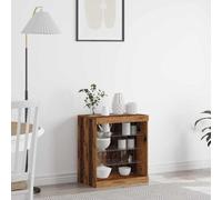 vidaXL LED Sideboard Old Wood 60.5 x 37 x 67 cm Engineered Wood, Brown