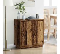 vidaXL LED Sideboard Old Wood 71 x 34.5 x 75 cm Engineered Wood