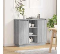 VidaXL LED Sideboard Old Wood 90 x 32 x 75 cm Engineered Wood