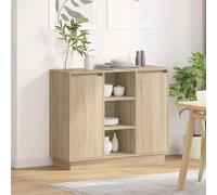 VidaXL LED Sideboard Old Wood 90 x 32 x 75 cm Engineered Wood