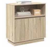 vidaXL LED Sideboard Sonoma Oak 71 x 34.5 x 75 cm Engineered Wood