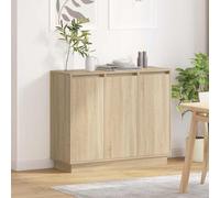 vidaXL Sideboard with Shelf Sonoma Oak 90 x 32 x 75 cm Engineered wood