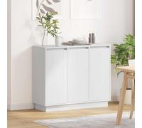 VidaXL LED Sideboard White 90 X 32 X 75 Cm Engineered Wood