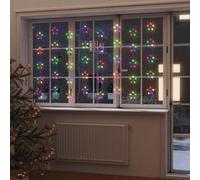 vidaXL LED Star Curtain Fairy Lights 200 LED Colourful 8 Function String Light