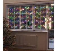 vidaXL LED Star Curtain Fairy Lights 500 LED Colourful 8 Function String Light