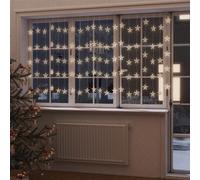 vidaXL LED Star Curtain Fairy Lights 500 LED Warm White 8 Function Lighting