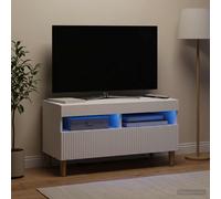 VidaXL LED TV Cabinet ARNHEM 81 X 35 X 43 Cm White Engineered Wood